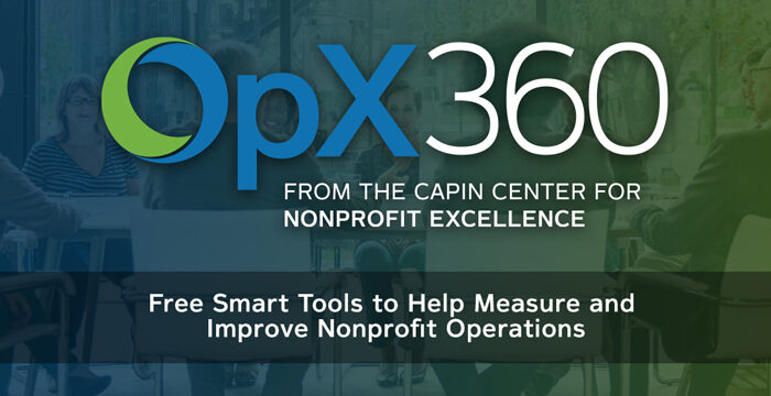 OpX360: free smart tools to help measure and improve nonprofit operations.